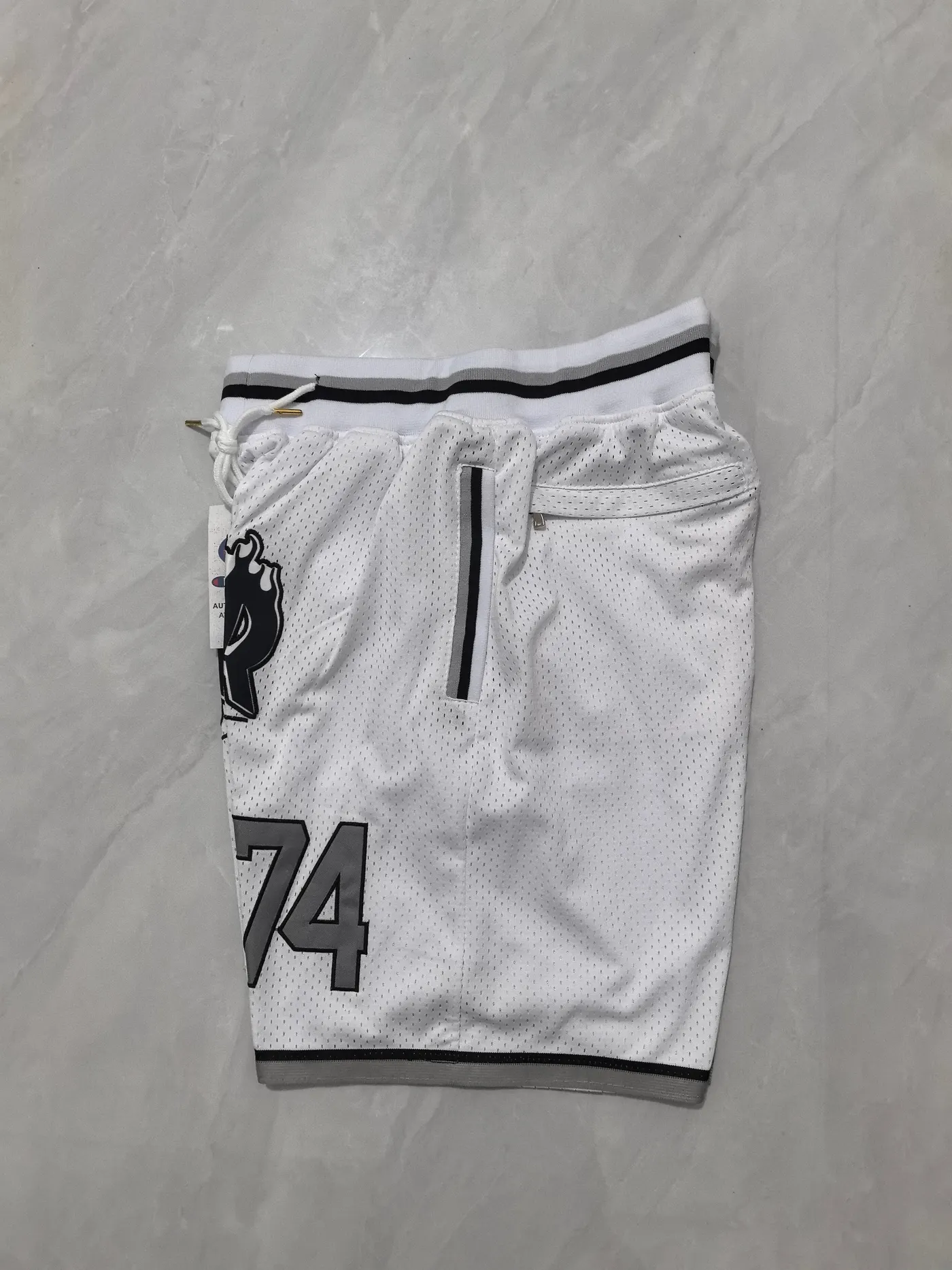 LAS VEGAS RAIDERS WHITE SHORTS