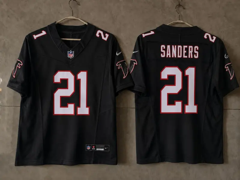 ATLANTA FALCONS DEION SANDERS BLACK JERSEY