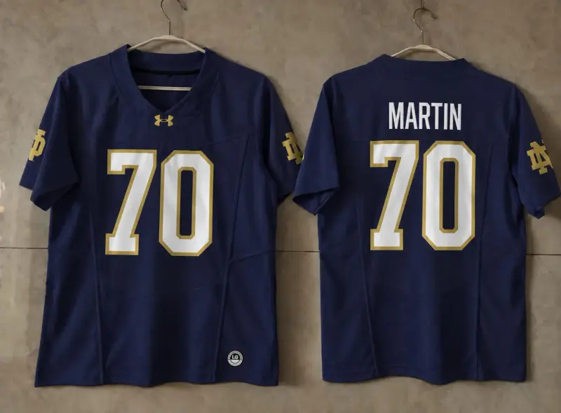 NOTRE DAME FIGHTING ZACH MARTIN BLUE JERSEY