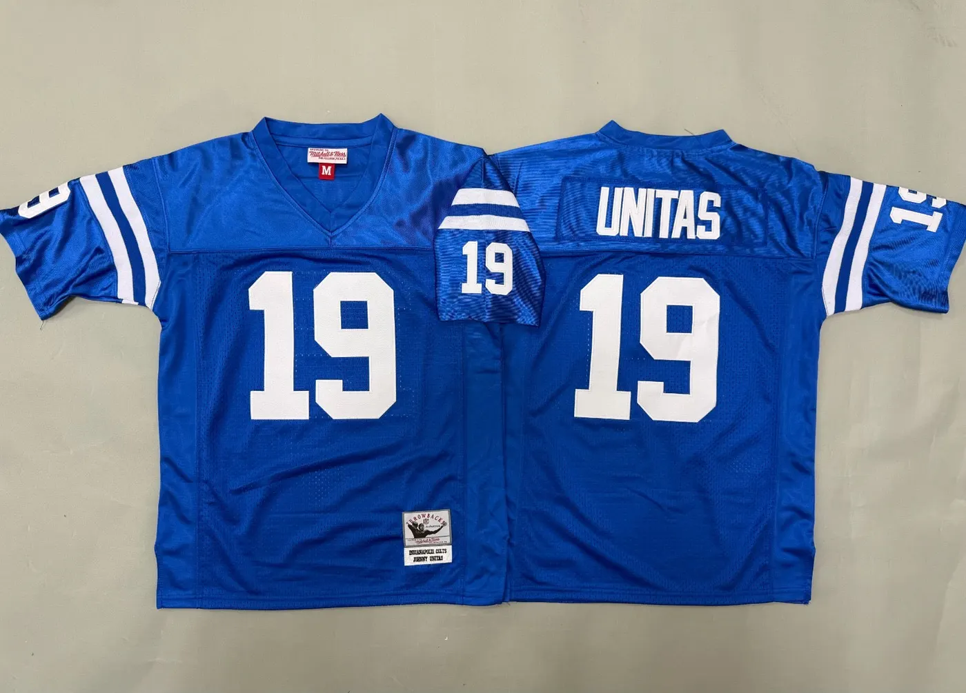 INDIANAPOLIS COLTS JOHNNY UNITAS BLUE VINTAGE JERSEY