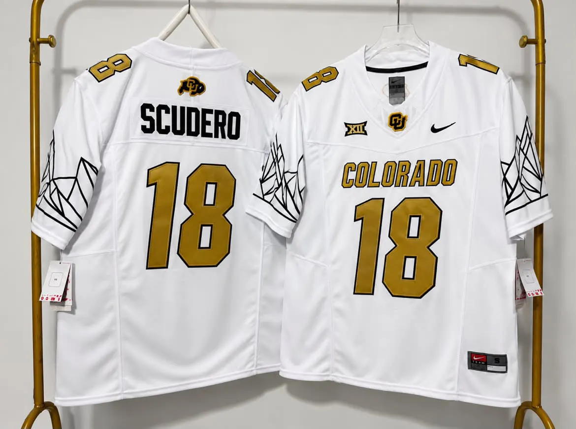 COLORADO BUFFALOES DANNY SCUDERO WHITE JERSEY