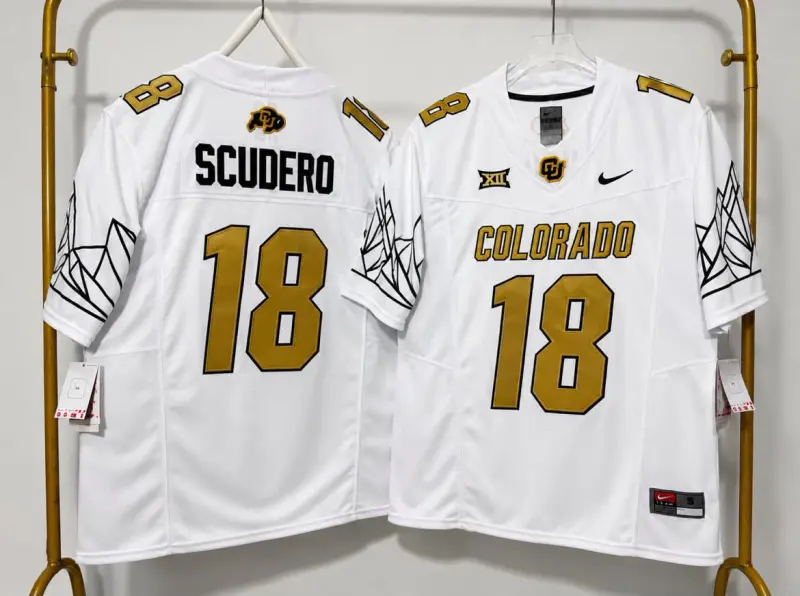 COLORADO BUFFALOES DANNY SCUDERO WHITE JERSEY