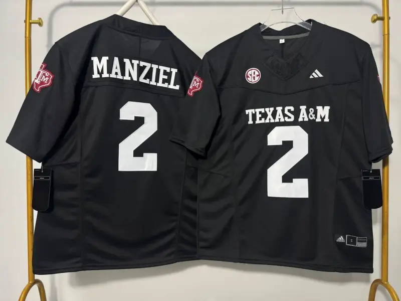 TEXAS A&M AGGIES JOHNNY MANZIEL BLACK JERSEY