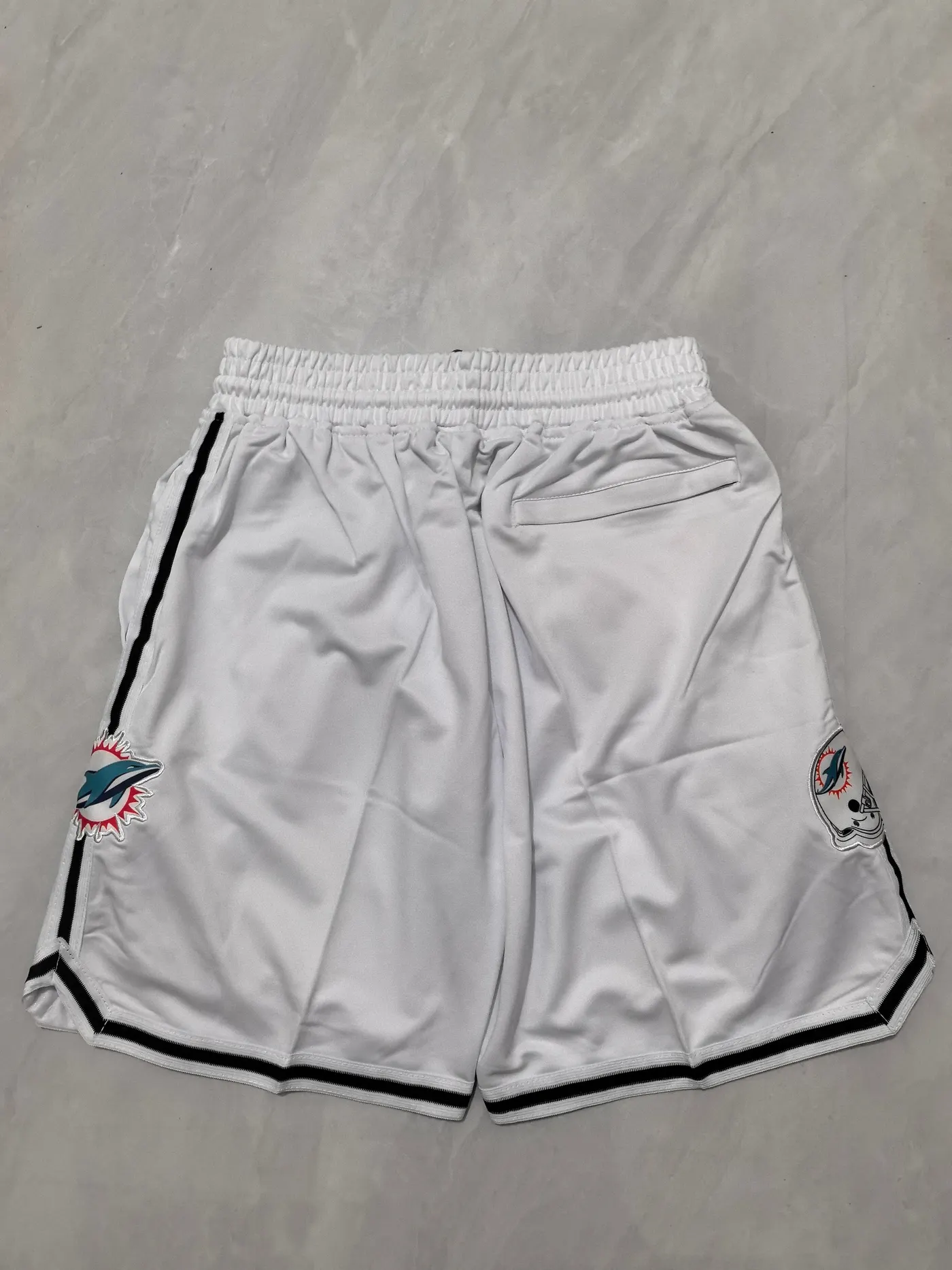 MIAMI DOLPHINS WHITE SHORTS