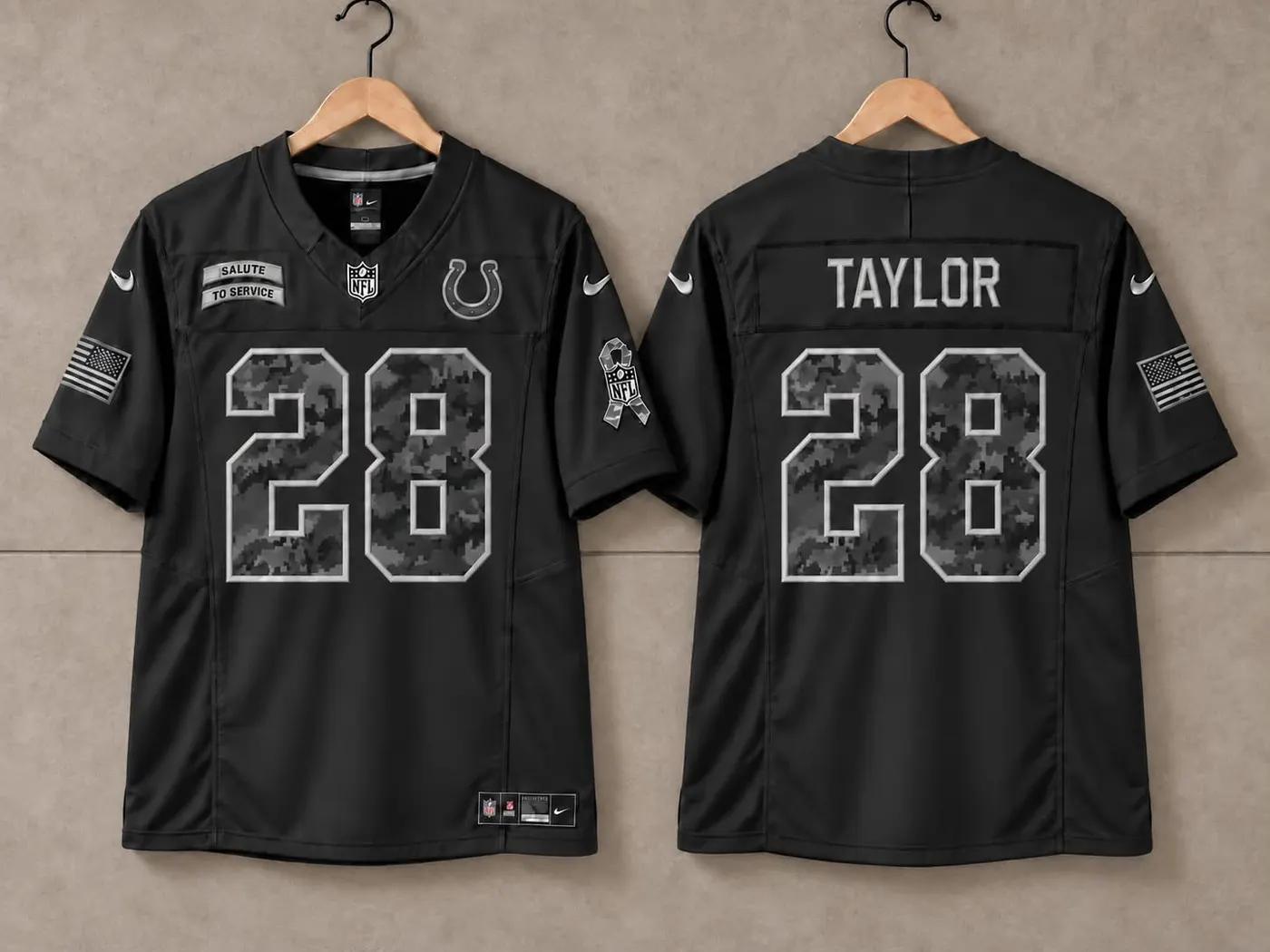 INDIANAPOLIS COLTS JONATHAN TAYLOR SALUTE TO SERVICE JERSEY
