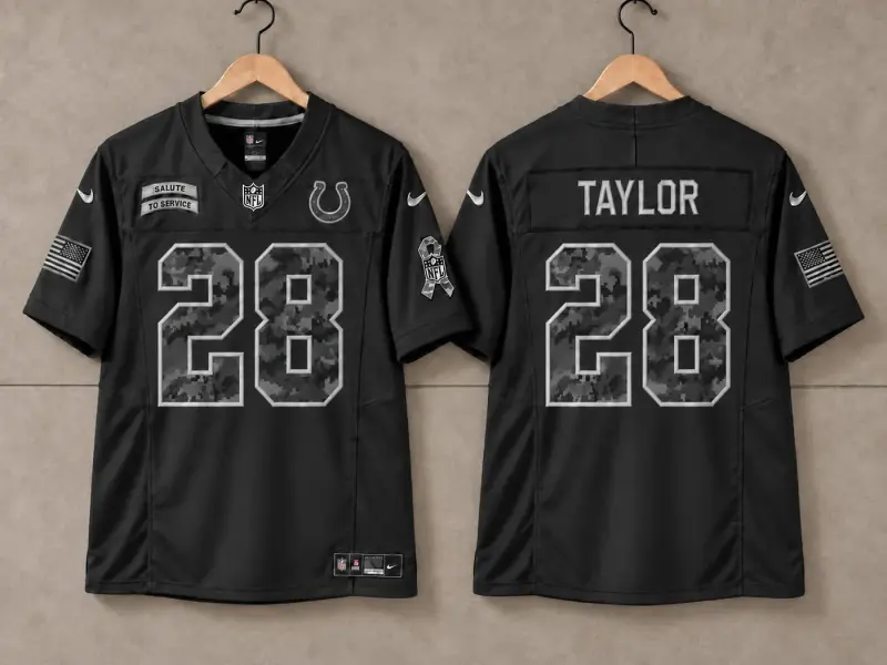 INDIANAPOLIS COLTS JONATHAN TAYLOR SALUTE TO SERVICE JERSEY