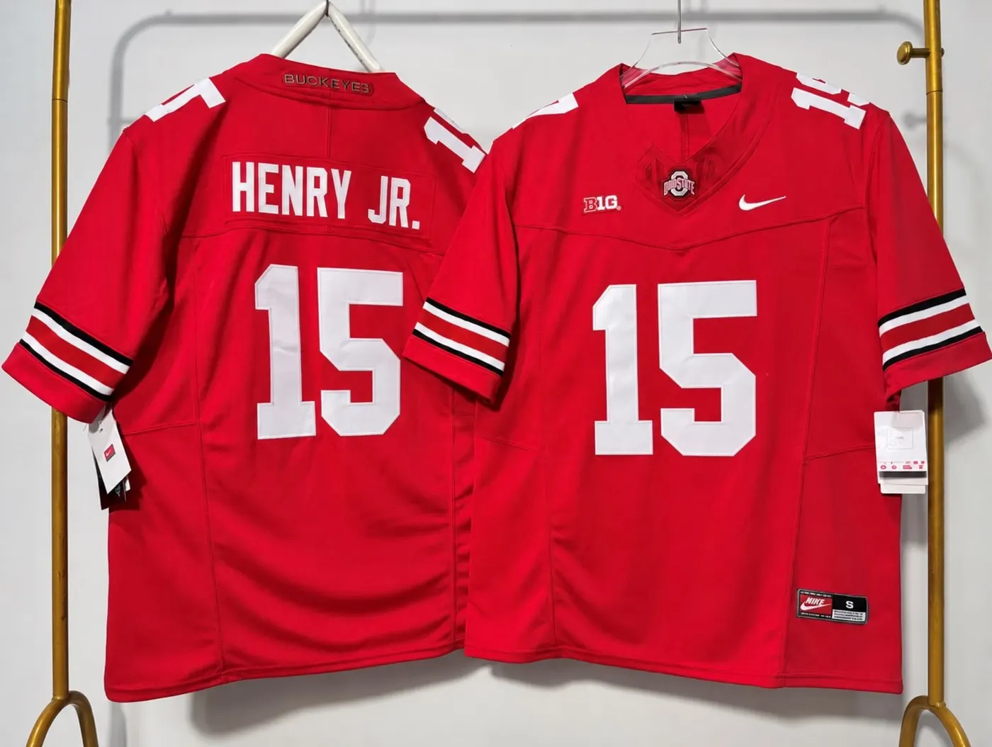 Ohio State buckeyes Chris Henry Jr Red jersey
