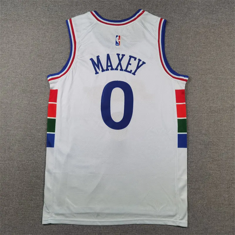 Philadelphia 76ers Tyrese Maxey White Jersey