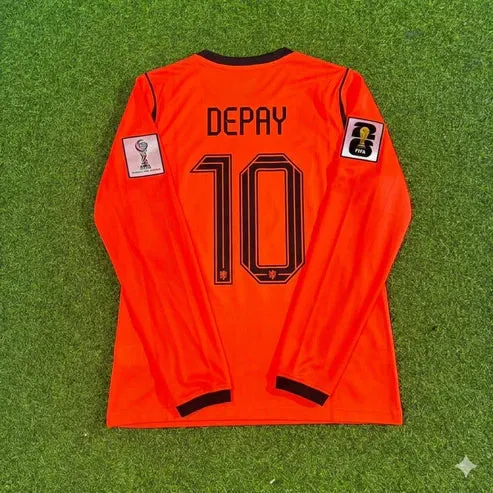 2026 WORLD CUP MEMPHIS DEPAY TEAM NETHERLANDS ORANGE JERSEY