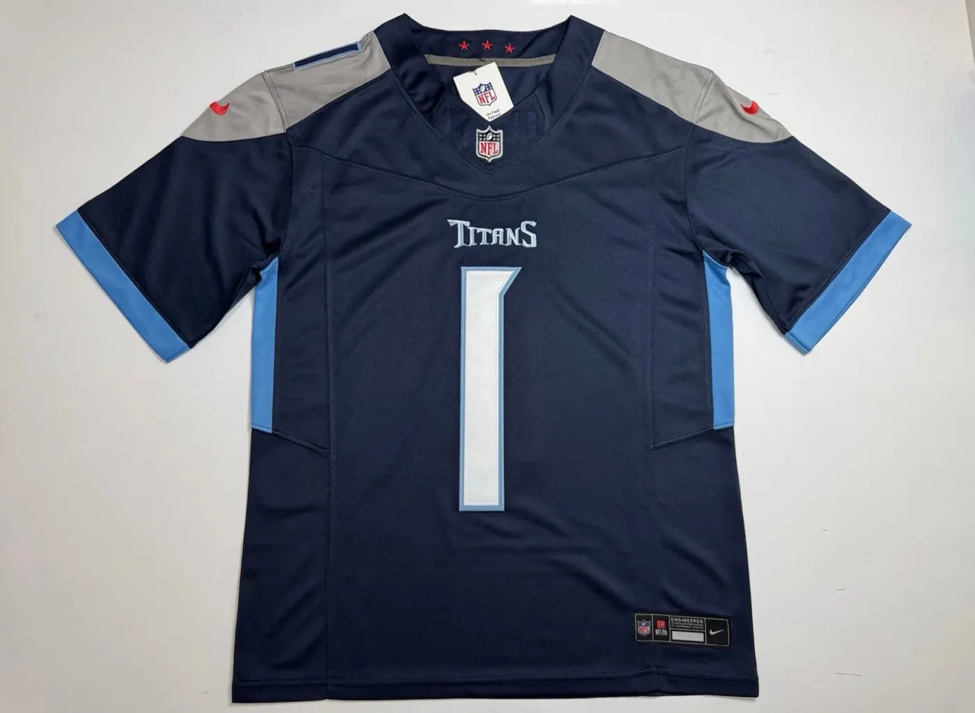 Tennessee Titans Cam Ward Blue Jersey