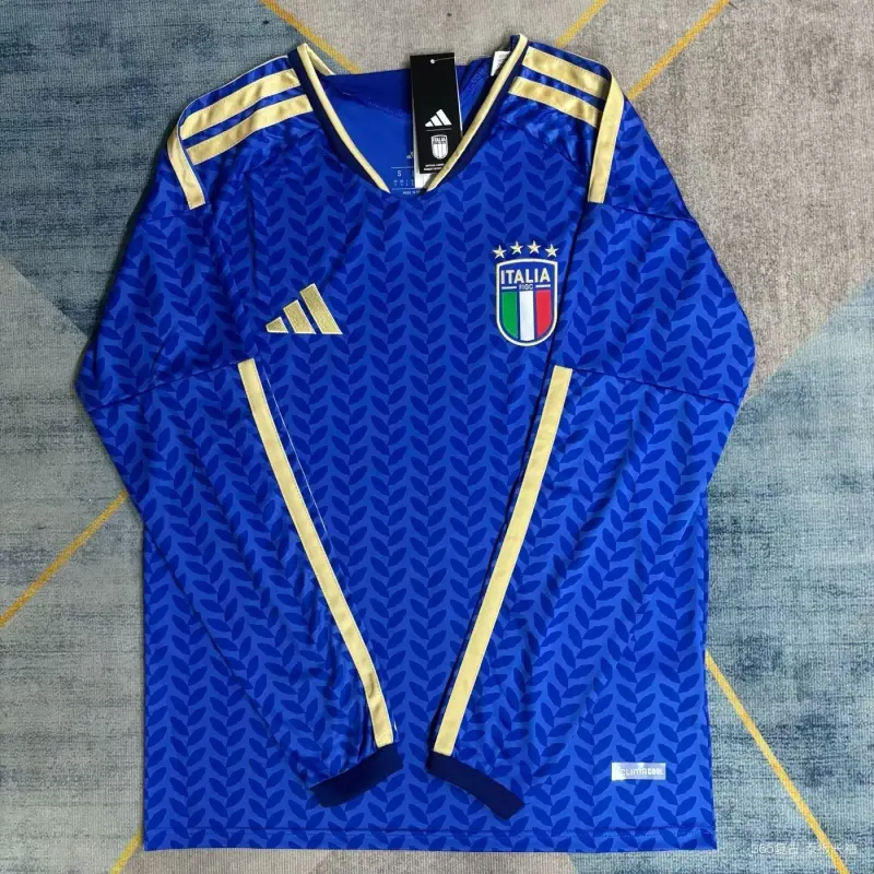 2026 World Cup Team Italy Blue Long-sleeved Jersey