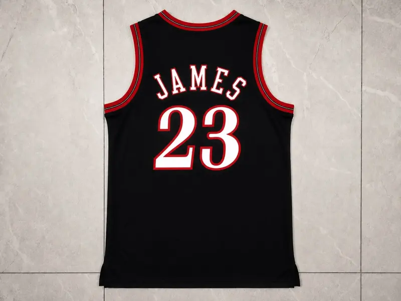 PHILADELPHIA 76ERS LEBRON JAMES BLACK JERSEY