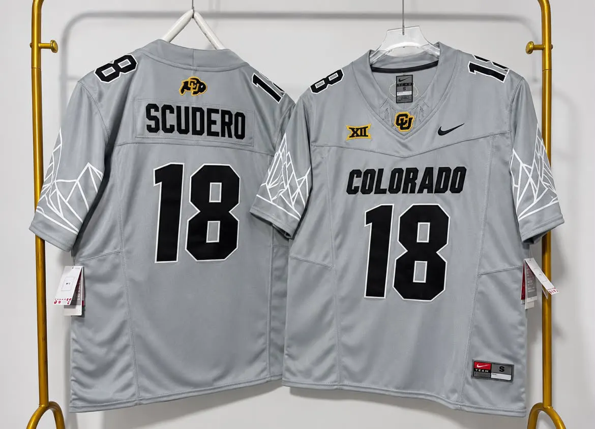 COLORADO BUFFALOES DANNY SCUDERO GREY JERSEY