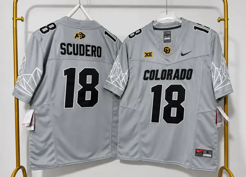 COLORADO BUFFALOES DANNY SCUDERO GREY JERSEY