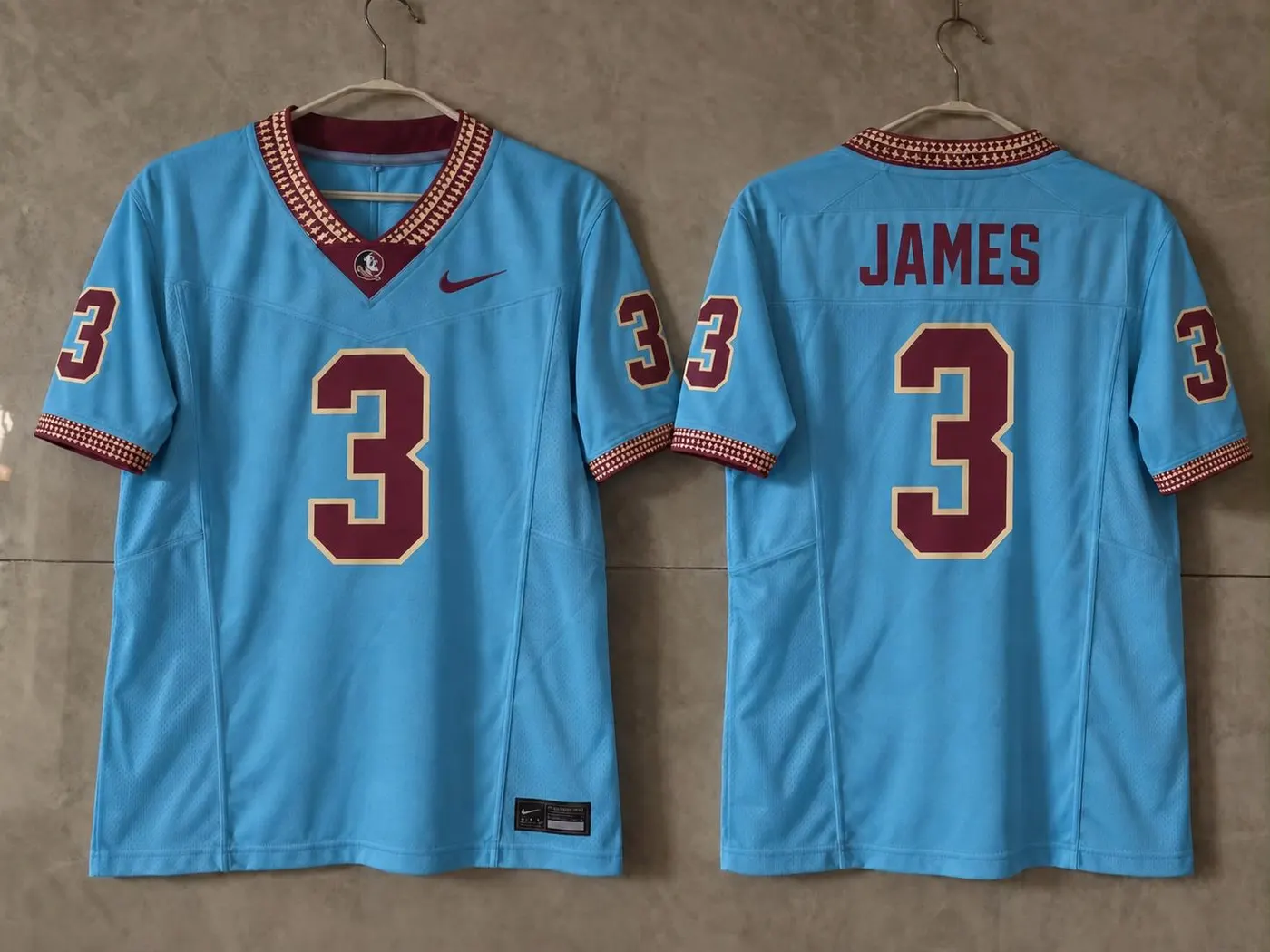 FSU SEMINOLES DERWIN JAMES BLUE JERSEY