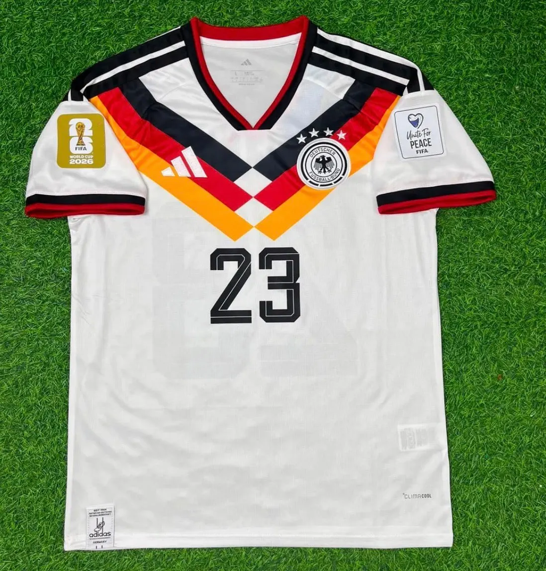 2026 WORLD CUP LUKAS NMECHA TEAM GERMANY WHITE JERSEY