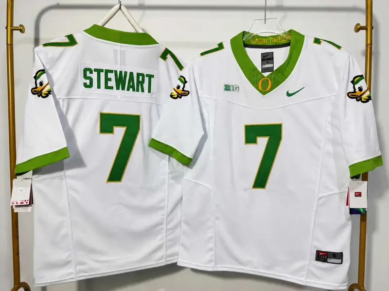 OREGON DUCKS EVAN STEWART WHITE JERSEY 