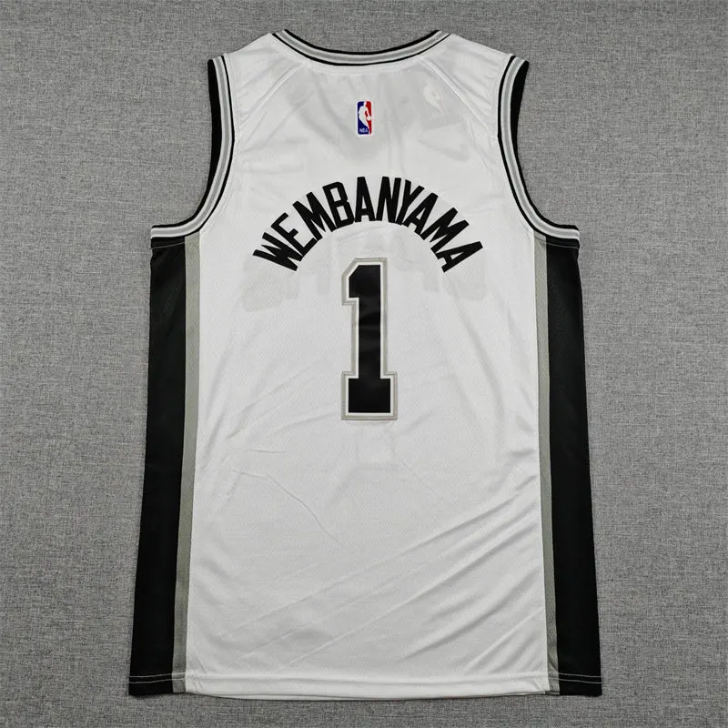 SAN ANTONIO SPURS VICTOR WEMBANYAMA WHITE JERSEY