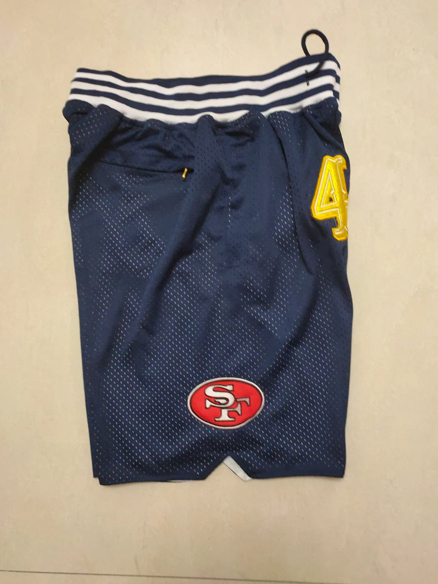 SAN FRANCISCO 49ERS BLUE SHORTS