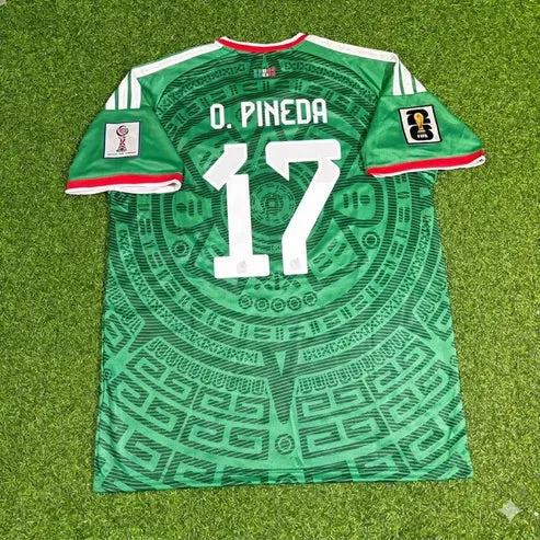 2026 WORLD CUP ORBELIN PINEDA TEAM MEXICO GREEN JERSEY