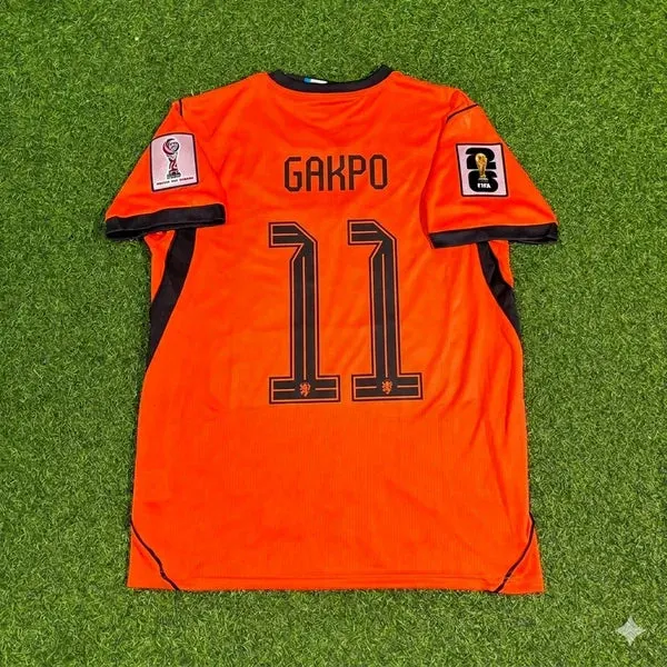 2026 WORLD CUP CODY GAKPO TEAM NETHERLANDS ORANGE JERSEY