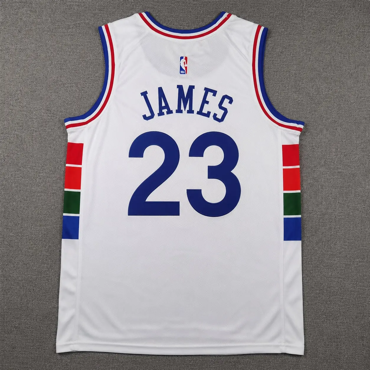 PHILADELPHIA 76ERS LEBRON JAMES WHITE JERSEY