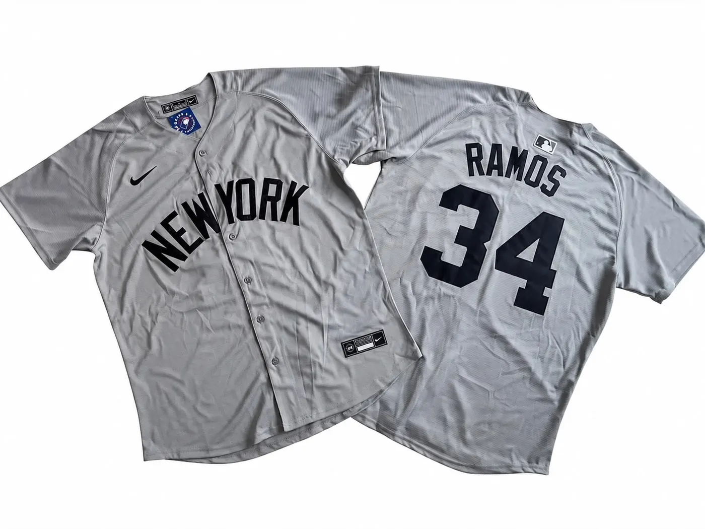 NEW YORK YANKEES HELIOT RAMOS GREY JERSEY