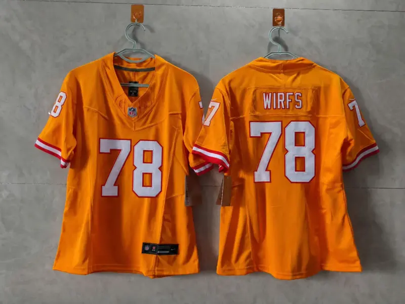 TAMPA BAY BUCCANEERS TRISTIAN WIRFS CREAMSICLE JERSEY