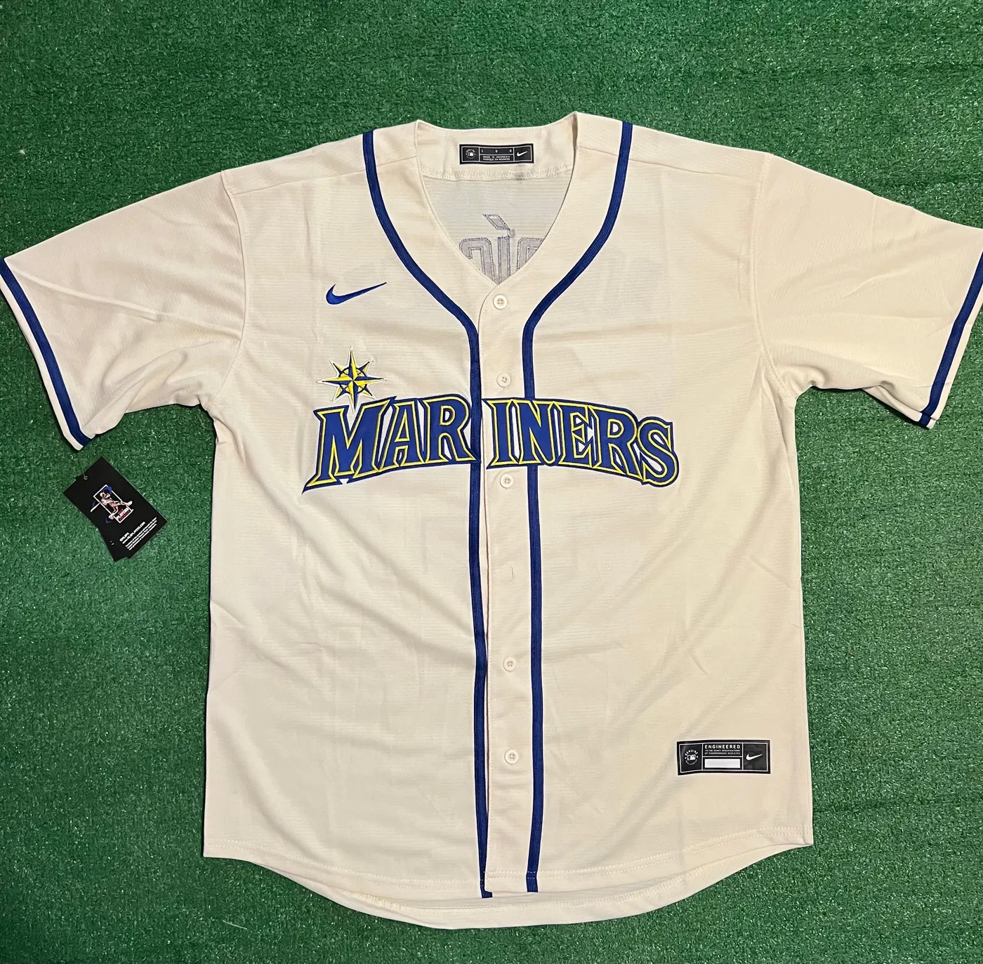 Julio Rodriguez Cream Seattle Mariners Jersey