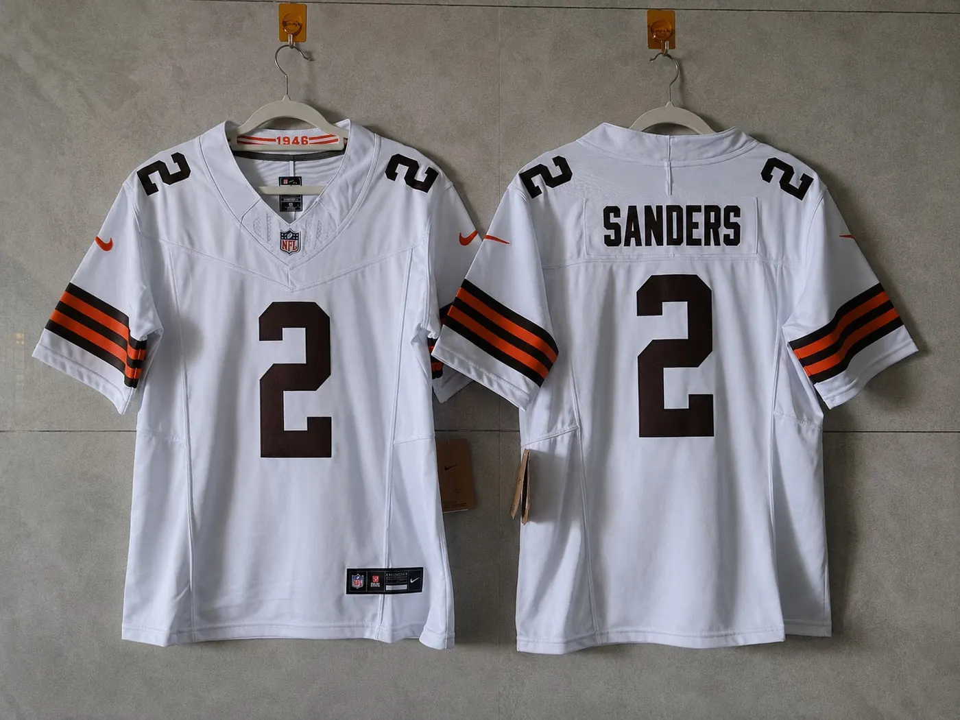 CLEVELAND BROWNS SHEDEUR SANDERS WHITE JERSEY