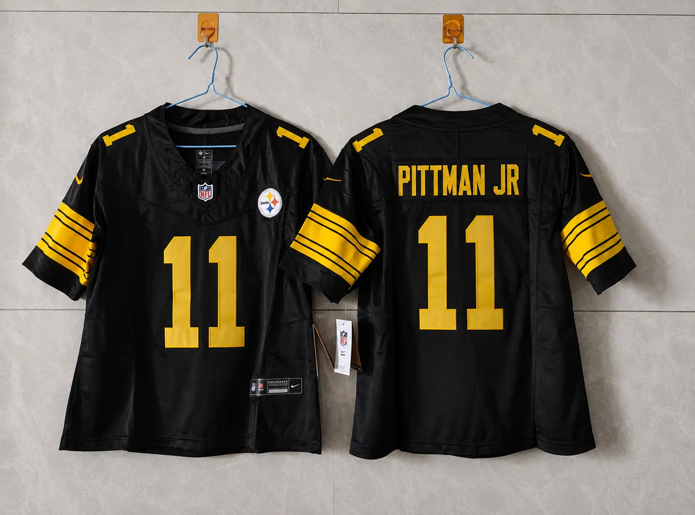 PITTSBURGH STEELERS MICHAEL PITTMAN JR BLACK JERSEY
