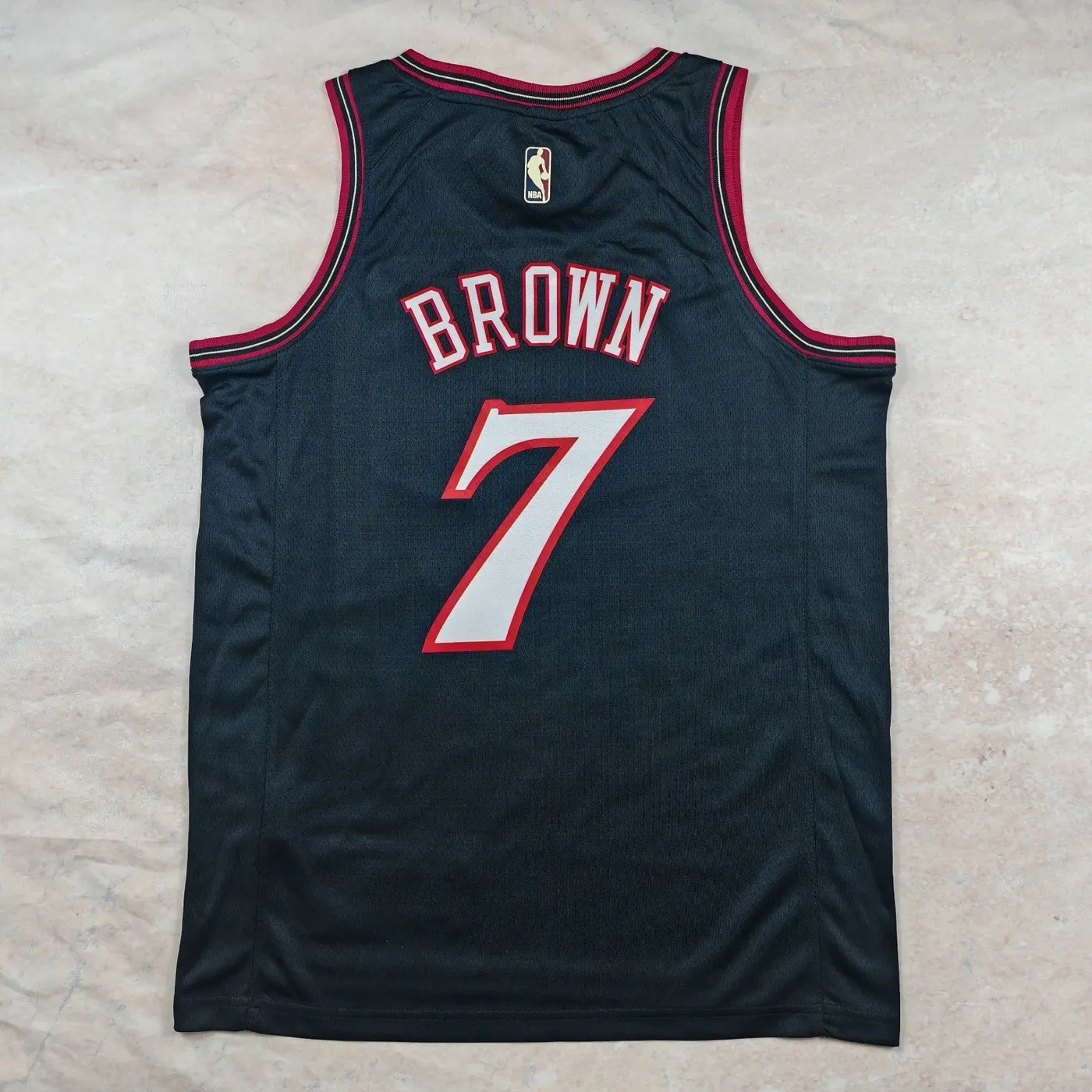 PHILADELPHIA 76ERS JAYLEN BROWN BLACK JERSEY