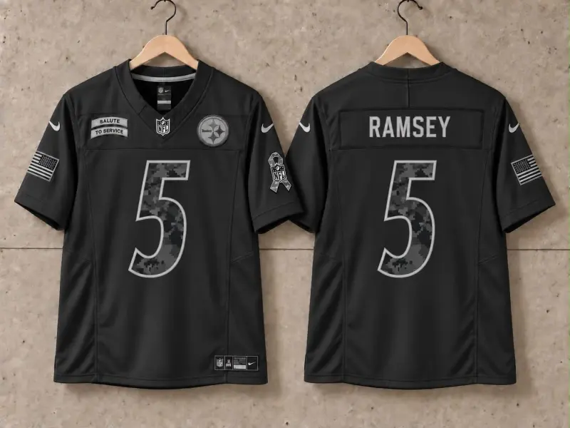 PITTSBURGH STEELERS JALEN RAMSEY BLACK SALUTE TO SERVICE JERSEY