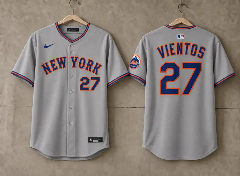 NEW YORK METS CUSTOM GRAY JERSEY