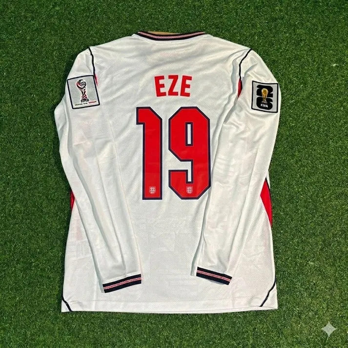 2026 WORLD CUP EBERECHI EZE TEAM ENGLAND WHITE JERSEY