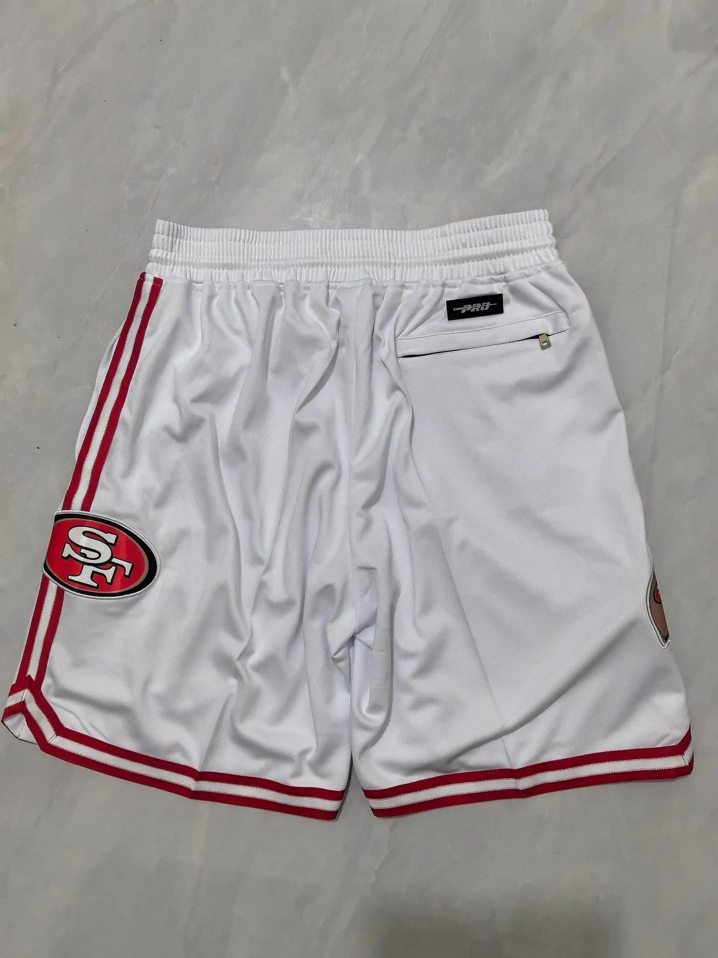 SAN FRANCISCO 49ERS WHITE SHORTS