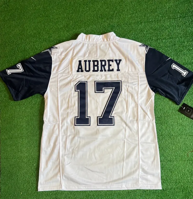 DALLAS COWBOYS BRANDON AUBREY WHITE JERSEY