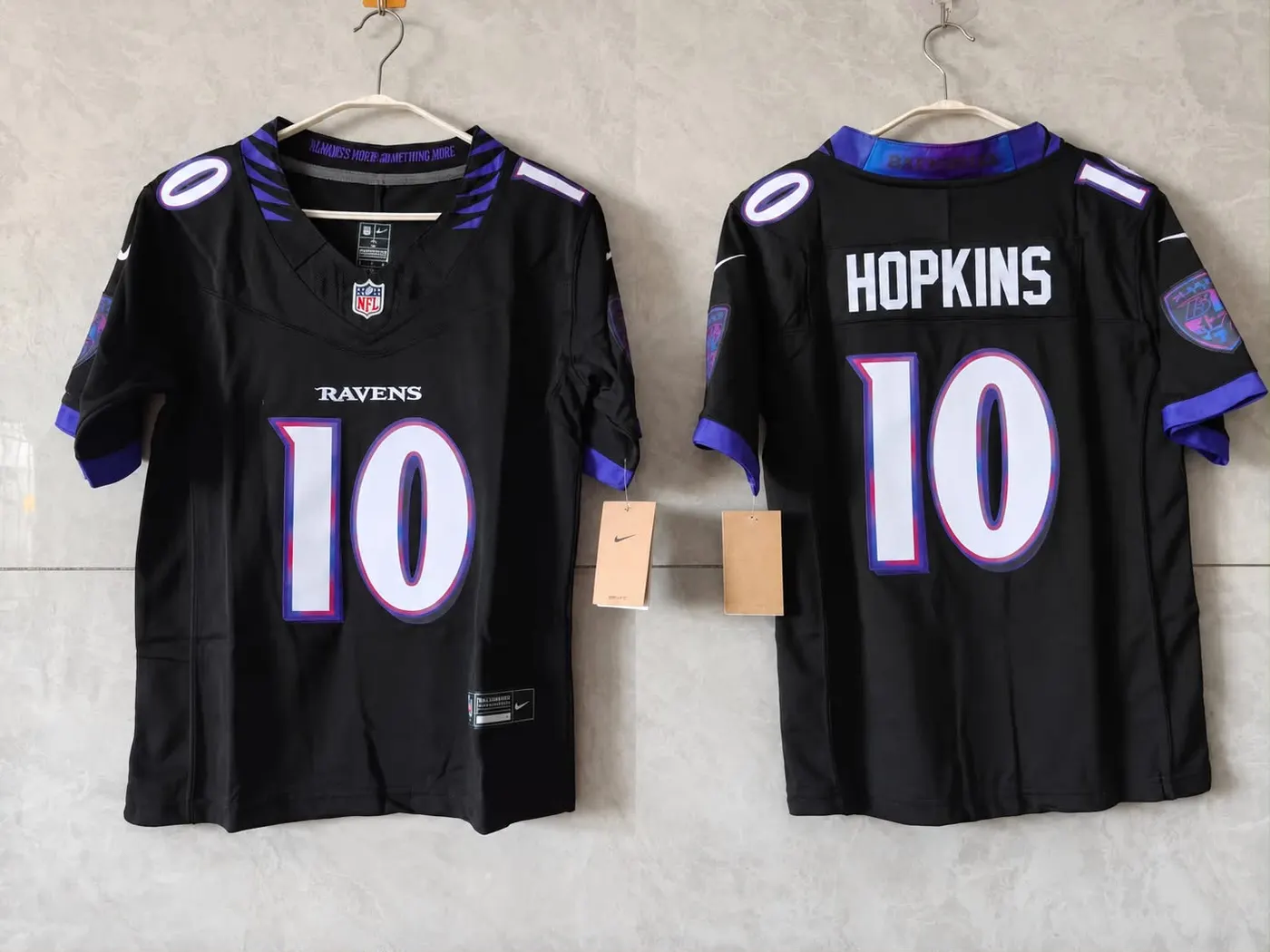 Baltimore Ravens Deandre Hopkins Black Jersey