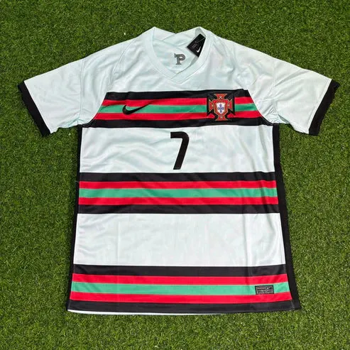 Cristiano Ronaldo Portugal EURO 2020 Retro Away Football Jersey