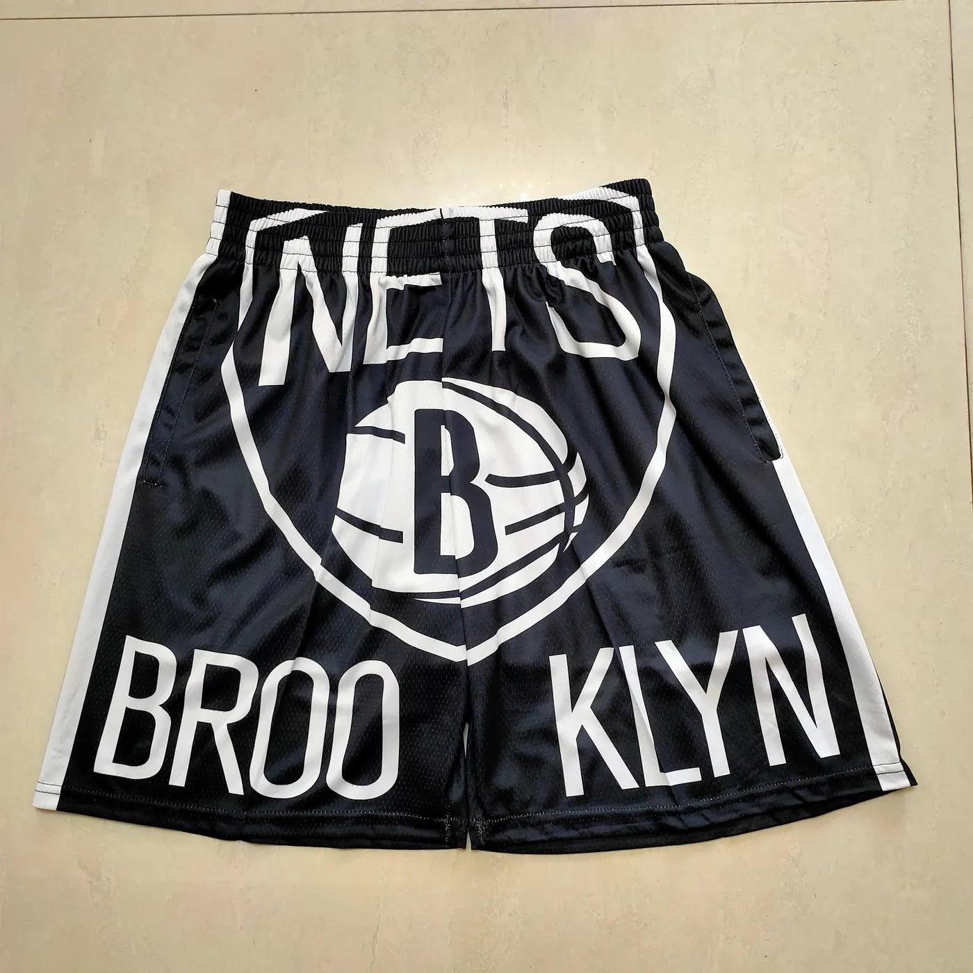 BROOKLYN NETS BLACK SHORTS