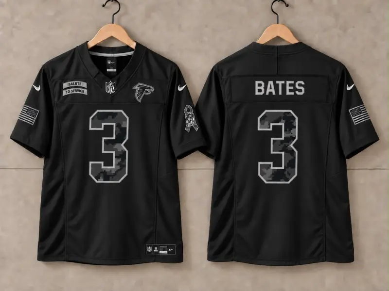 ATLANTA FALCONS JESSIE BATES BLACK SALUTE TO SERVICE JERSEY