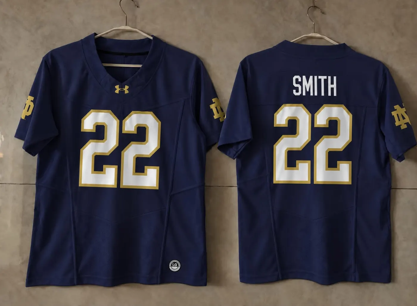 NOTRE DAME FIGHTING IRISH HARRISON SMITH BLUE JERSEY