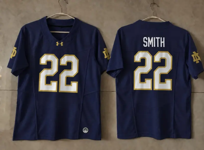NOTRE DAME FIGHTING IRISH HARRISON SMITH BLUE JERSEY