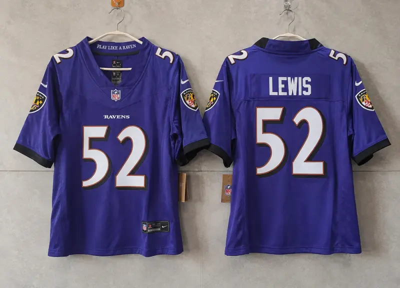 BALTIMORE RAVENS RAY LEWIS PURPLE JERSEY