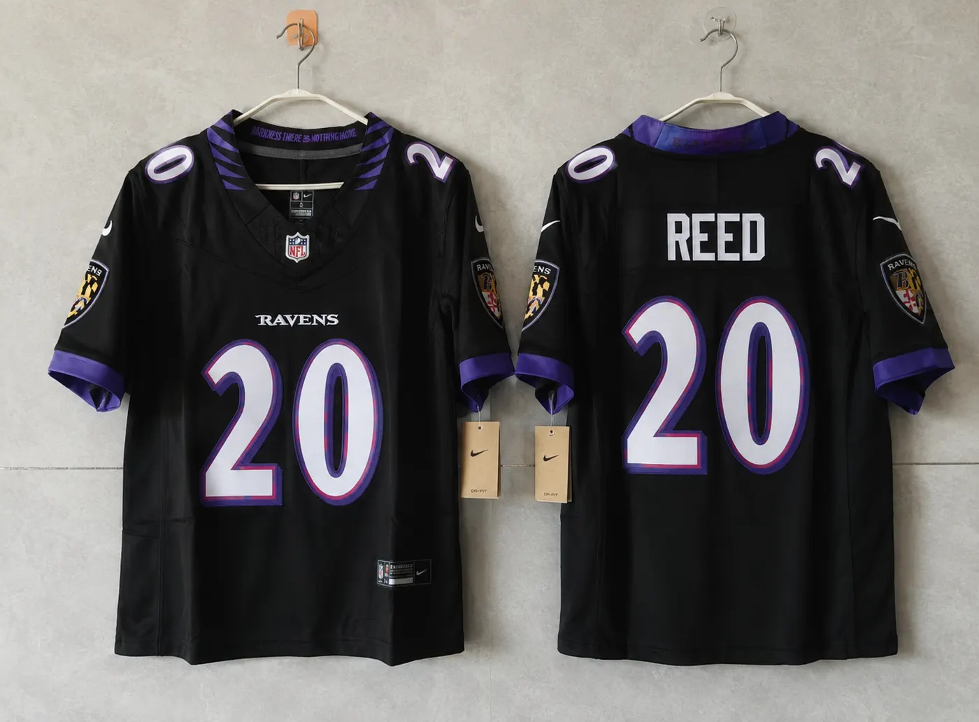 BALTIMORE RAVENS ED REED BLACK JERSEY