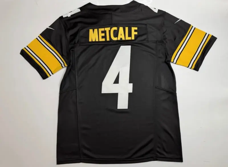 PITTSBURGH STEELERS DK METCALF BLACK JERSEY