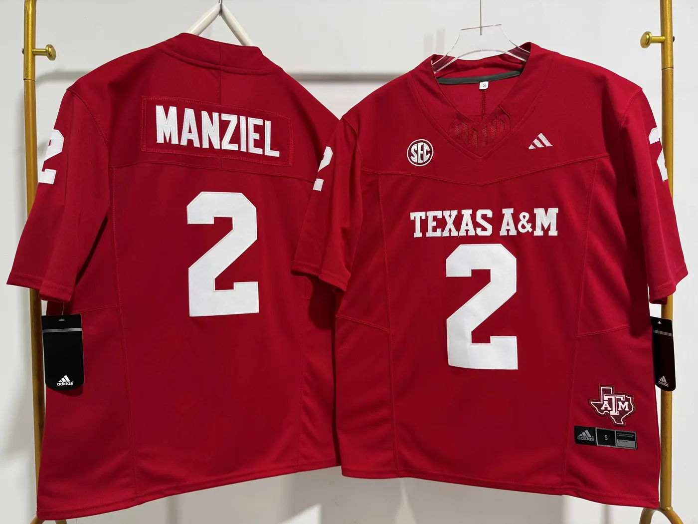 TEXAS A&M AGGIES JOHNNY MANZIEL MAROON JERSEY