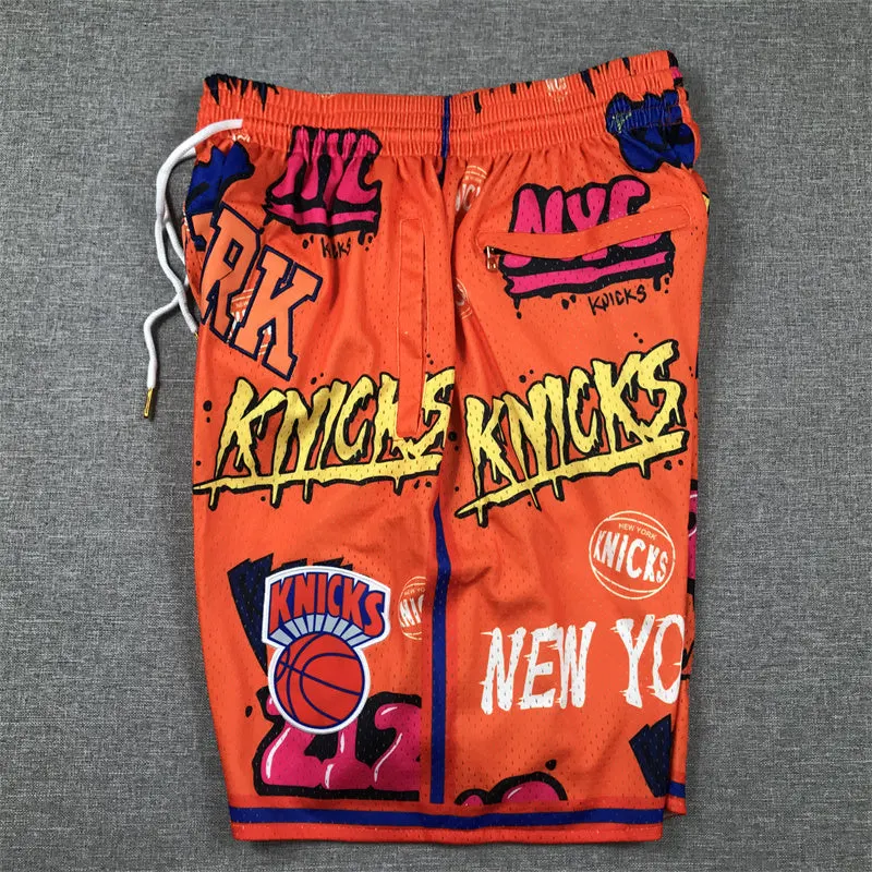 NEW YORK KNICKS ORANGE SHORTS