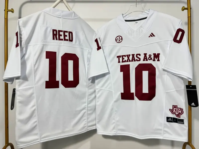 TEXAS A&M AGGIES MARCEL REED WHITE JERSEY