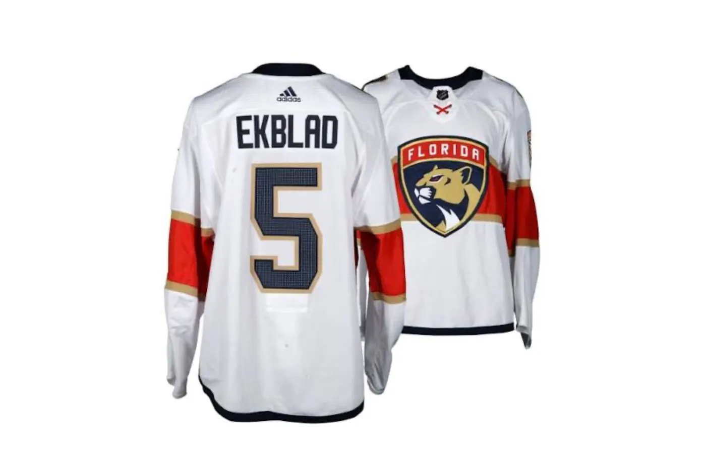 FLORIDA PANTHERS EKBLAD WHITE JERSEY